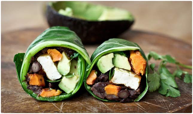 collard green wrap vegetarian