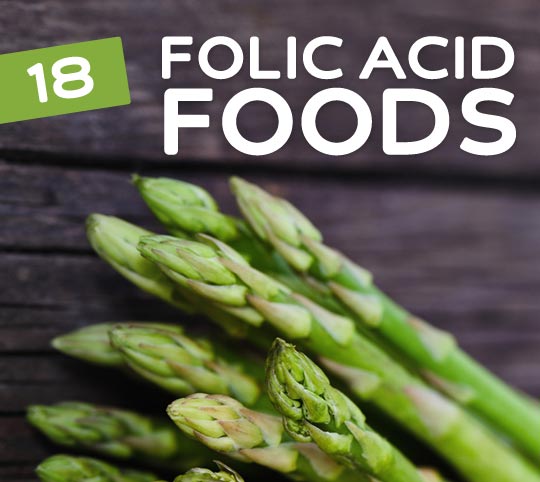 18 Foods High in Folic Acid- this vitamin has been shown to reduce birth defects and prevent colon cancer.
