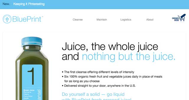 blueprint juice schedule