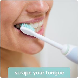 scrape your tongue