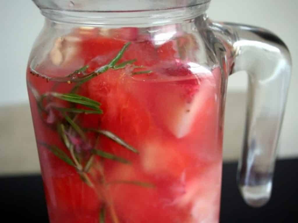 Strawberry infused vitamin water