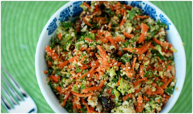 shredded vegetable detox salad