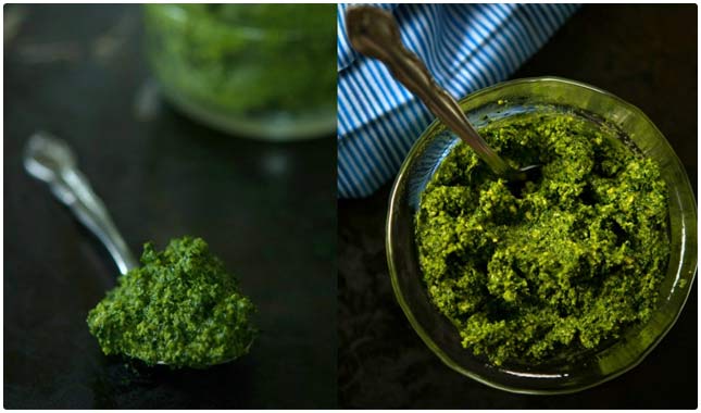 kale and basil pesto