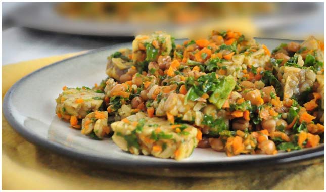 kale and wheatberry salad