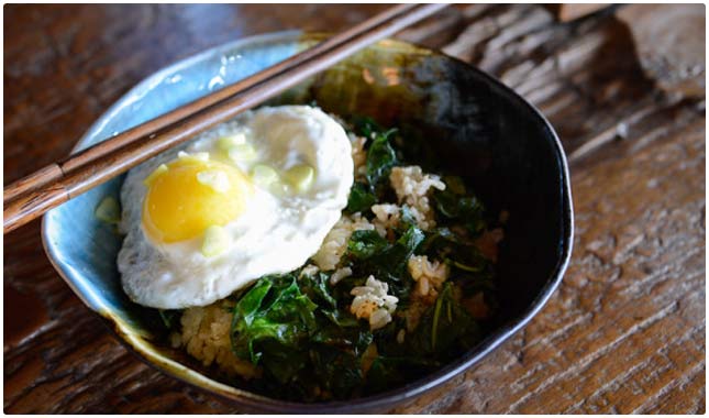 kale fried rice recipe