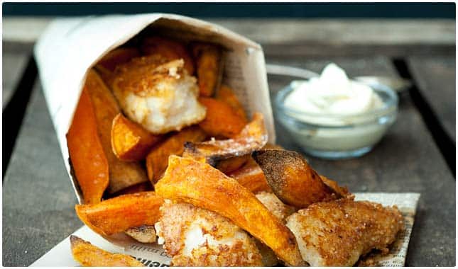 healthy fish and chips