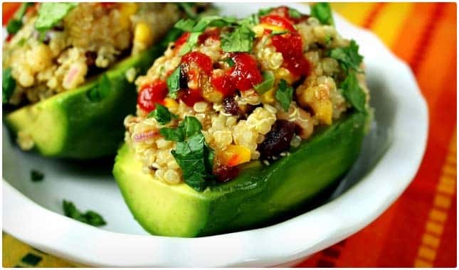 quinoa stuffed avocado recipe