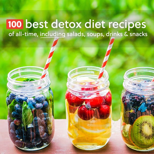 This is the holy grail for detox diet recipes! Includes detoxifying salads, soups, drinks, desserts and snacks.