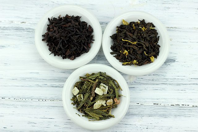 Green, black and white tea for kombucha