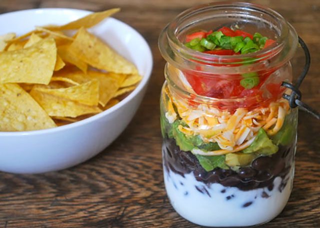 5 layer dip mason jar recipe