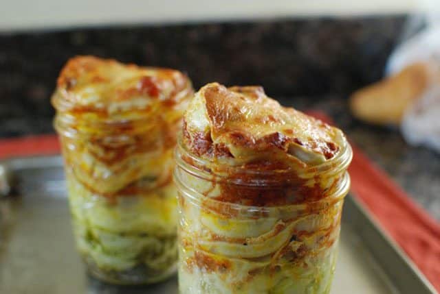 Lasagna in a mason jar recipe