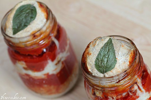 Pizza in a mason jar recipe