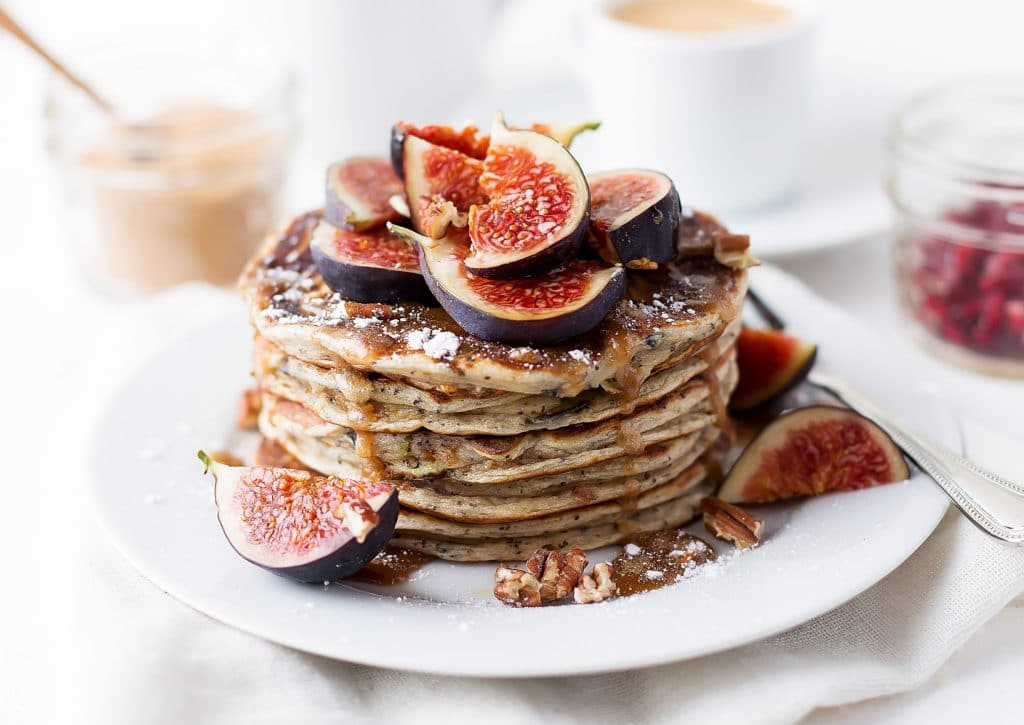 Poppy Seed Fig Pancakes