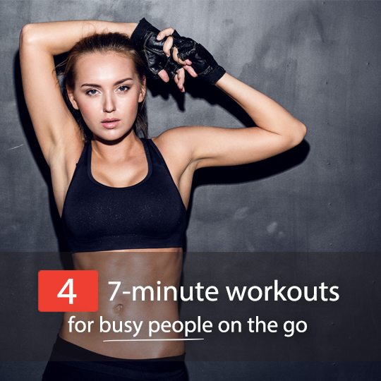 Don't have time for a long, intense workout? Try these incredible 7-minute workouts for busy people on the go!