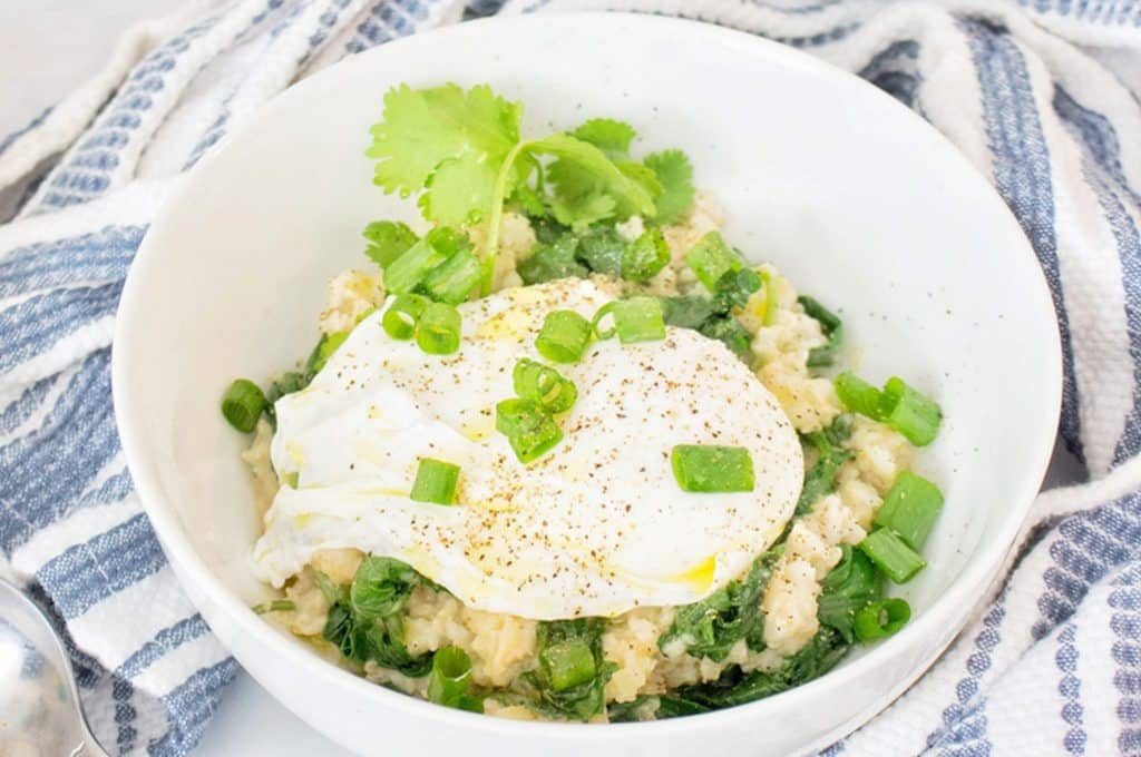 savory oatmeal with olive oil