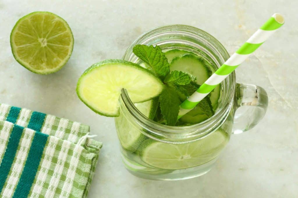 Warm lime water