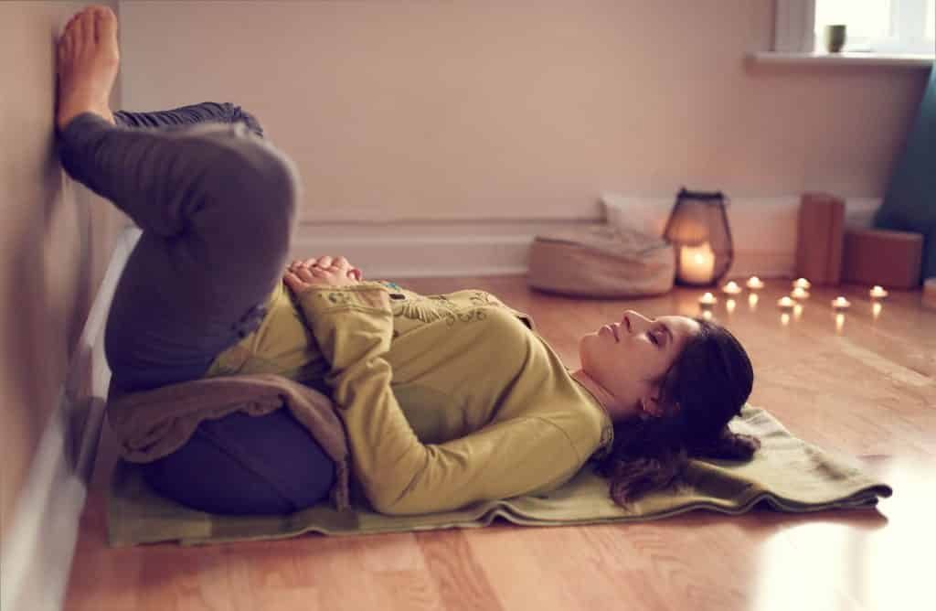 restorative yoga pose