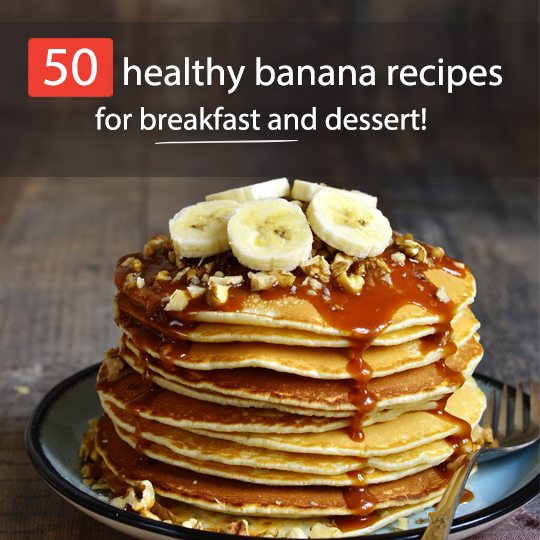 You'll never throw out an old banana again with these 50 creative healthy banana recipes for breakfast and lunch!