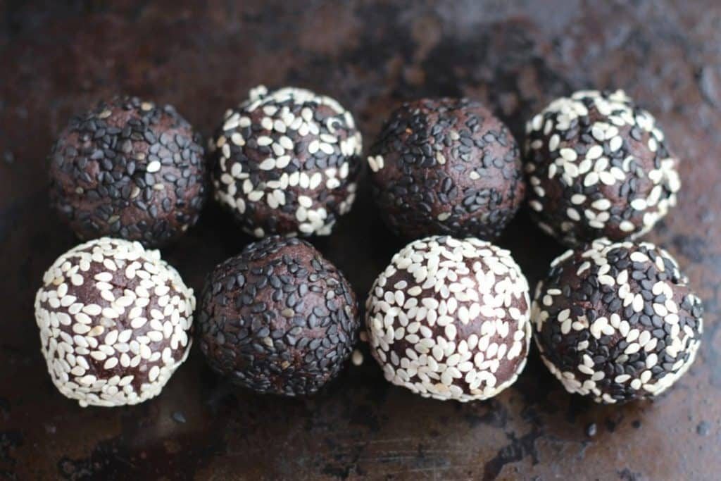 Choc Tahini balls