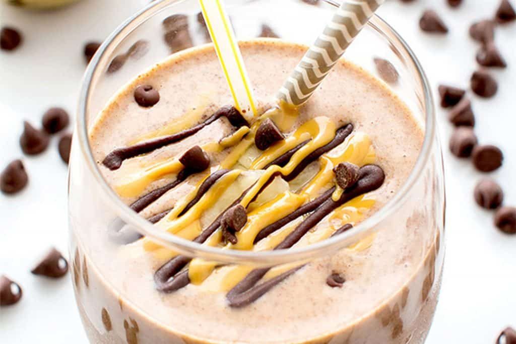 Chocolate Peanut Butter Banana Smoothie