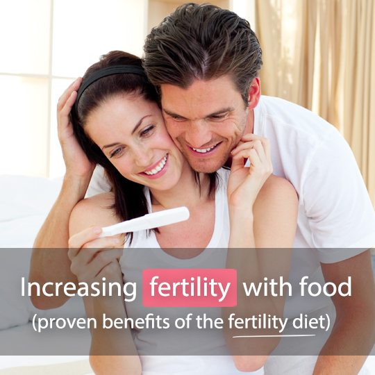 Increase fertility through food with a natural fertility diet!