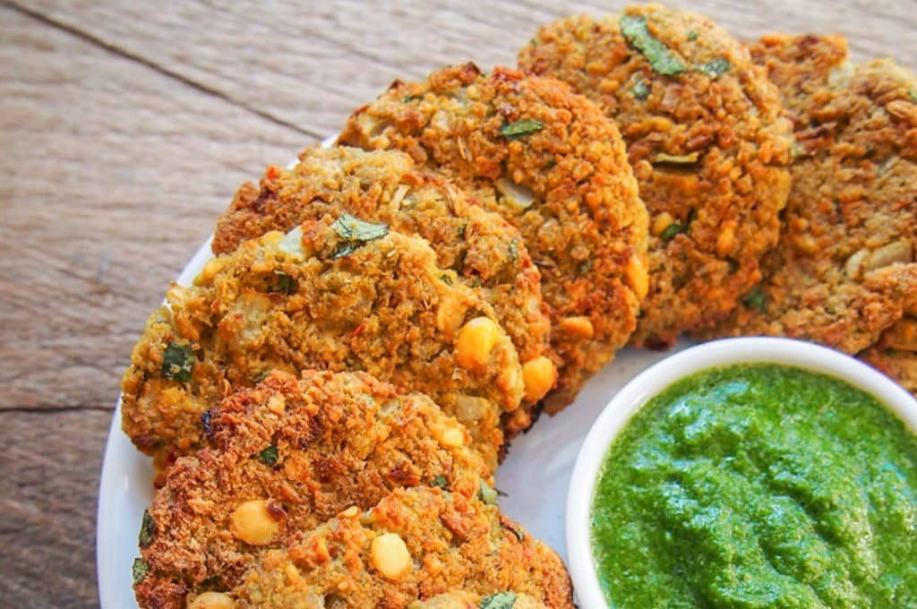 Fava bean fritters