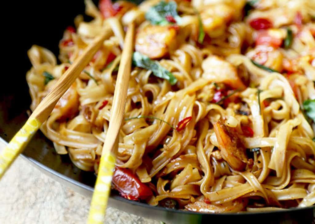 Drunken noodles