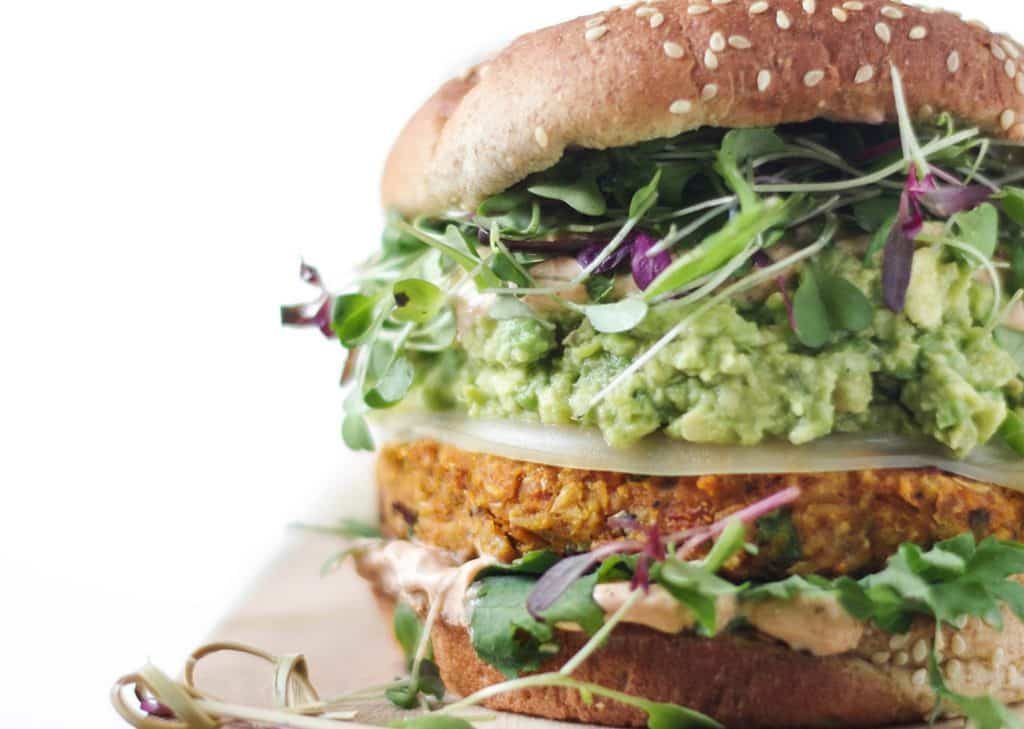 Chipotle pumpkin burgers