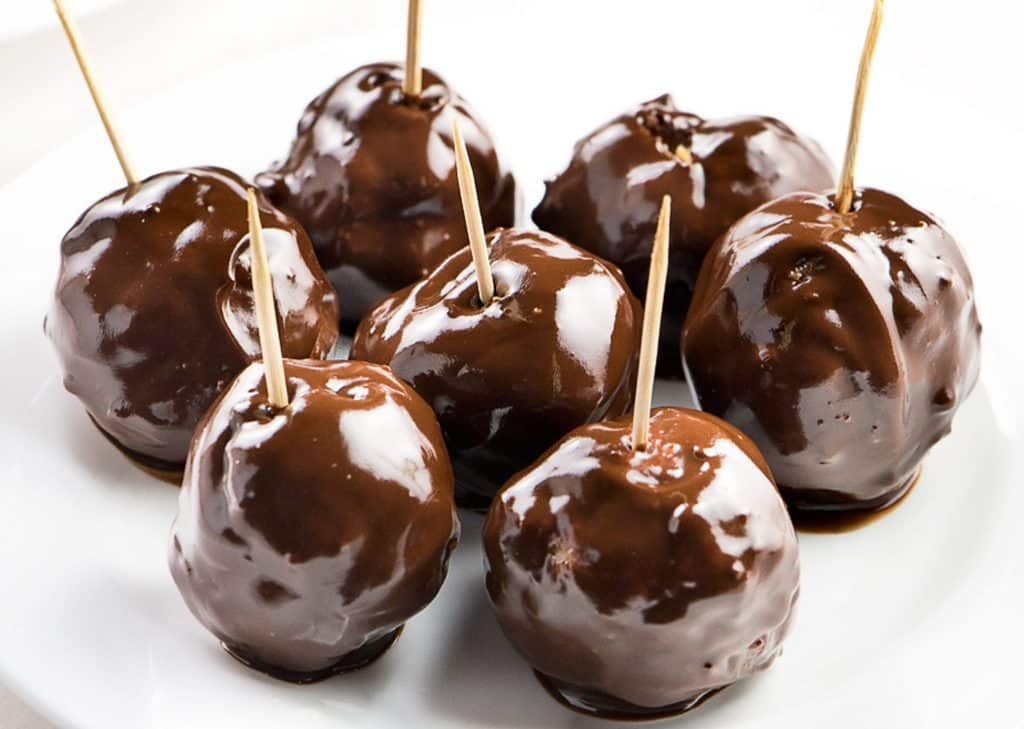 Chocolate covered energy balls