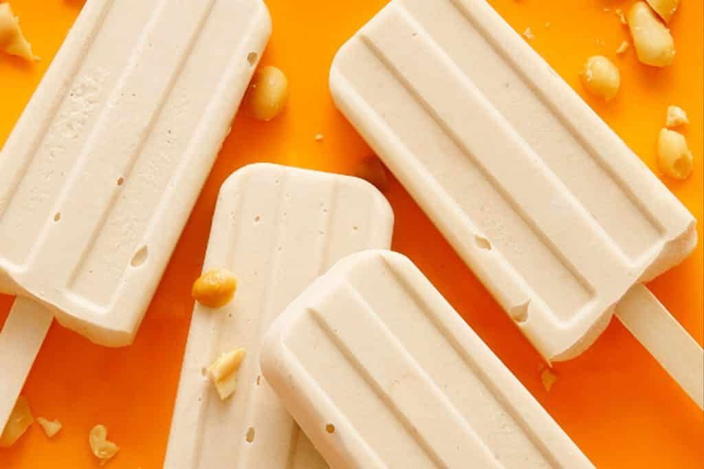 Creamy PB banana pops