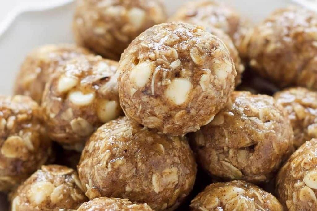 Vanilla espresso almond butter energy bites