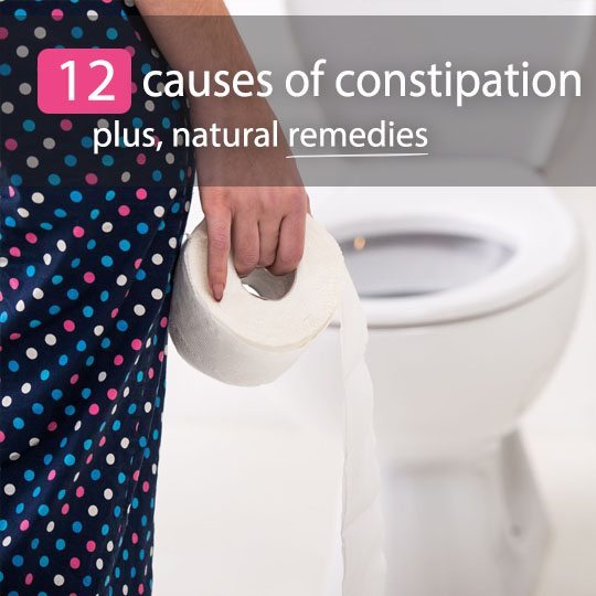 An estimated 63 million Americans suffering from painful and embarrassing chronic constipation. Find out the top 12 causes of constipation and natural remedies.
