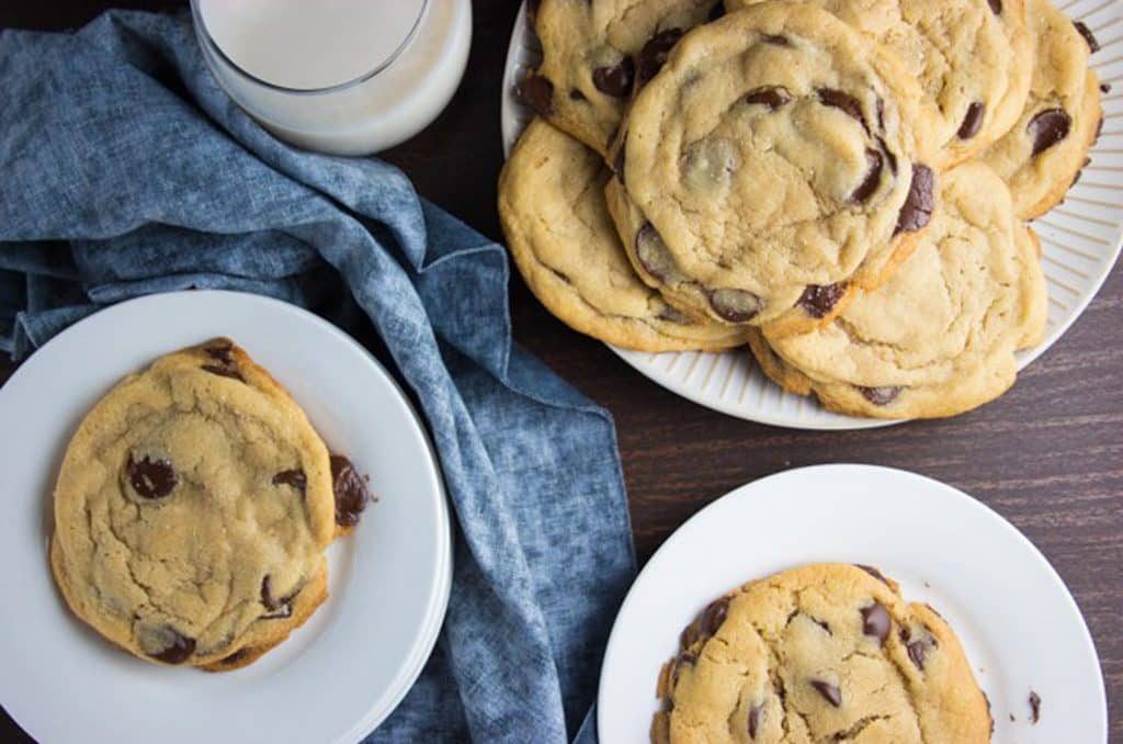 Chocolate chip tahini cookies