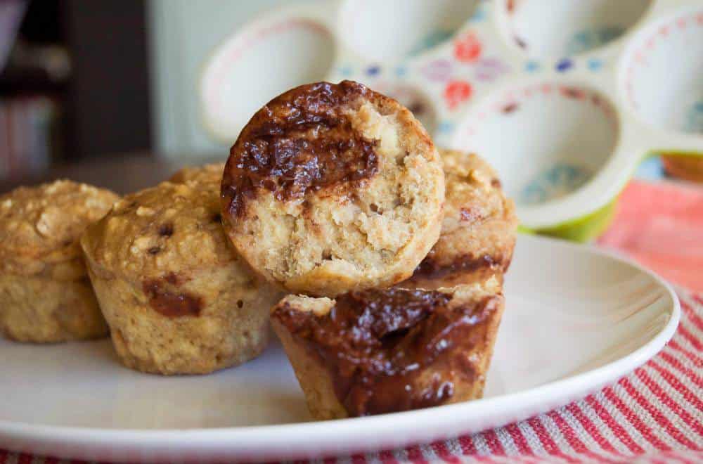 Choc hazelnut muffins