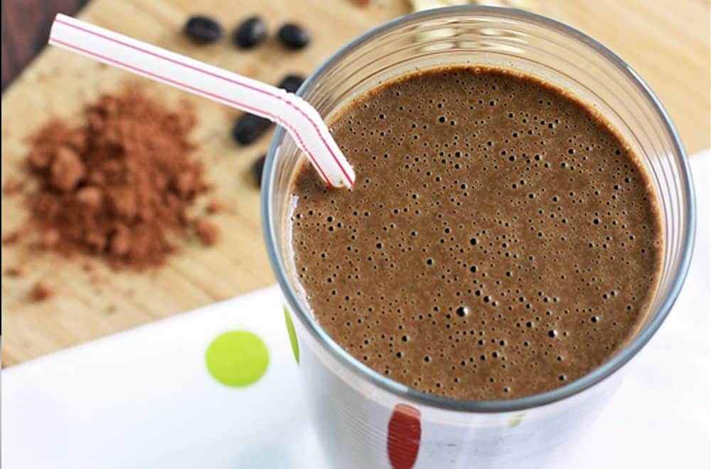 Mocha protein smoothie