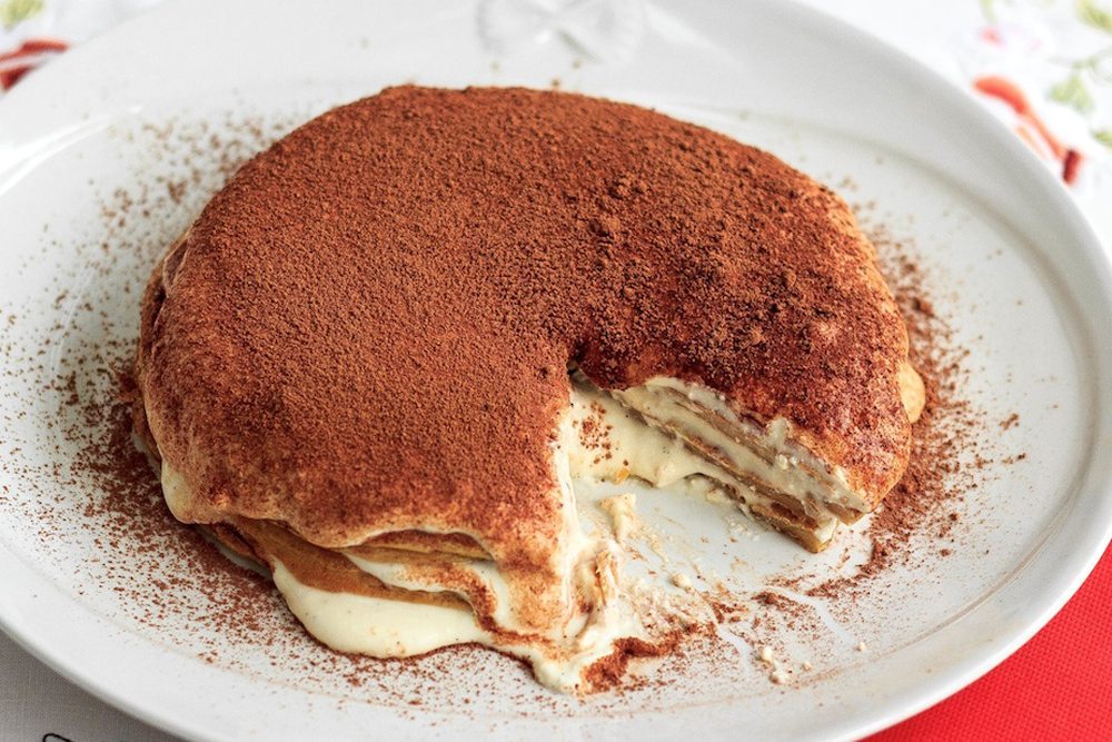 tiramisu protein pancakes