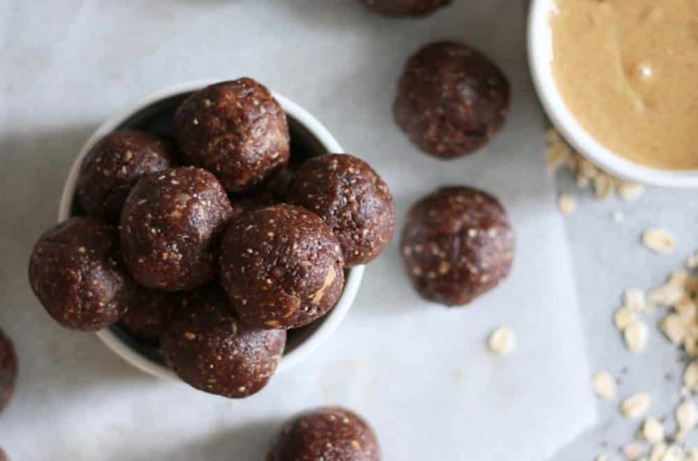 Choc peanut butter energy bites