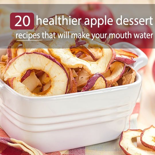 An apple a day keeps the doctor away and dessert can put a big smile on your face! So why not combine the two? Here are 20 healthier apple dessert recipes!