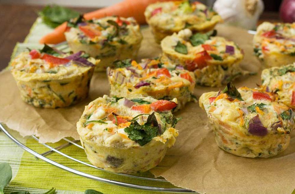 Veggie muffin frittatas