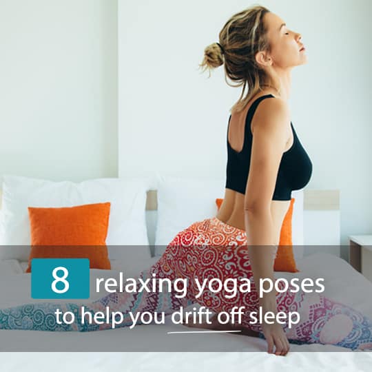 Use these yoga poses to help you beat stress and insomnia for an easy night's sleep...