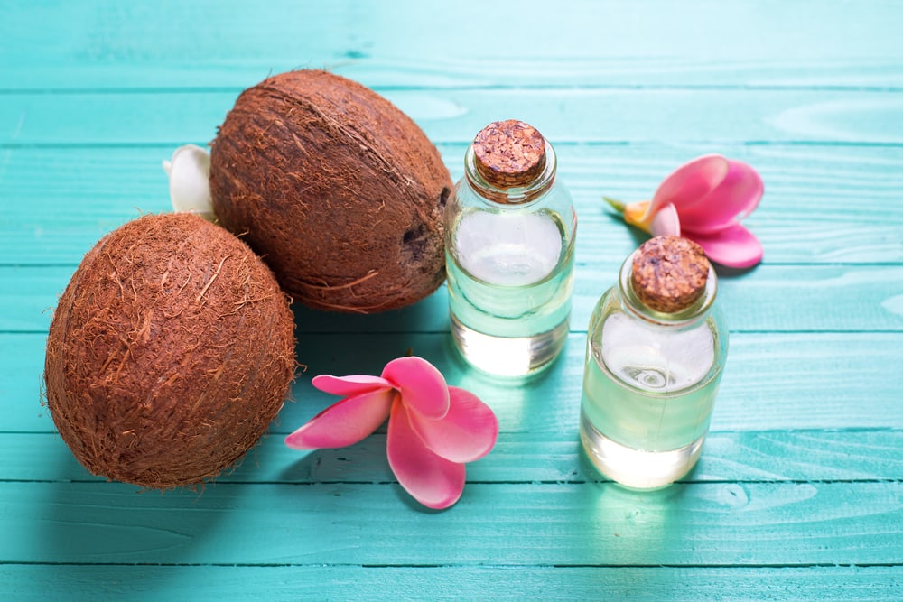 coconut oil on hair skin protection
