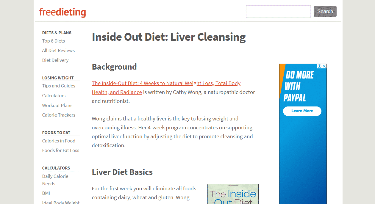 Inside Out Diet Liver Cleansing